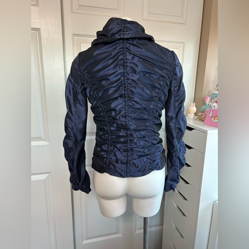 Katherine Barclay Rouched Blue Jacket - Picture 8 of 11